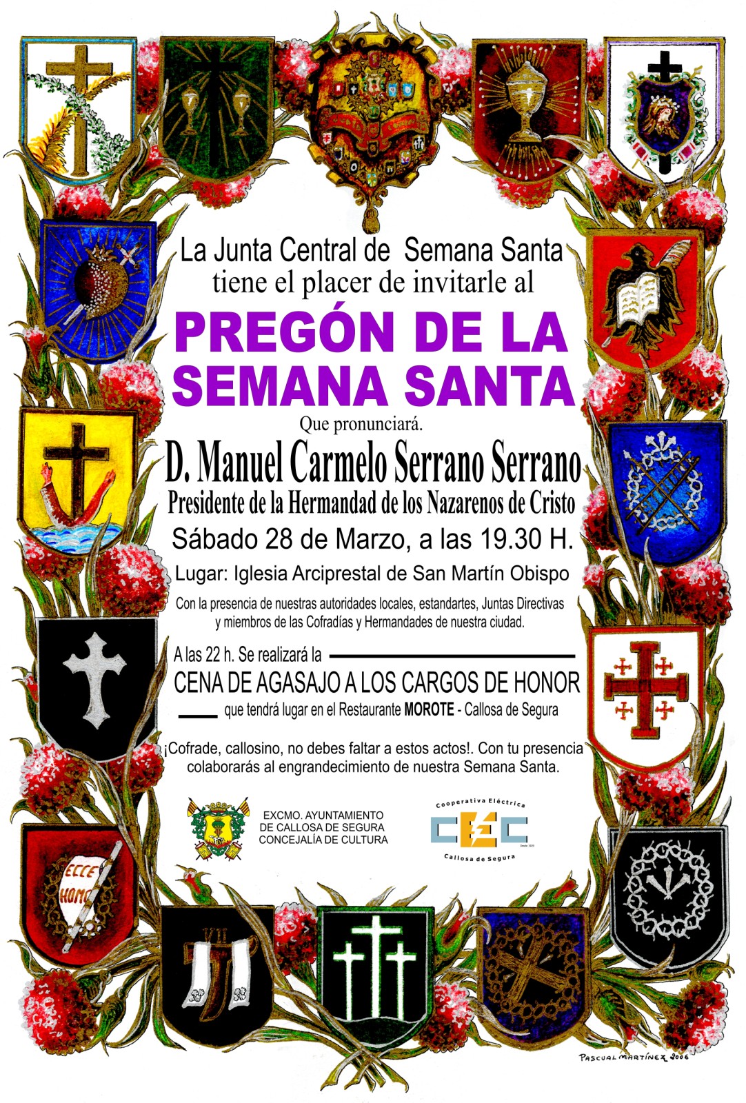 Cartel del pregón Semana Santa 2009